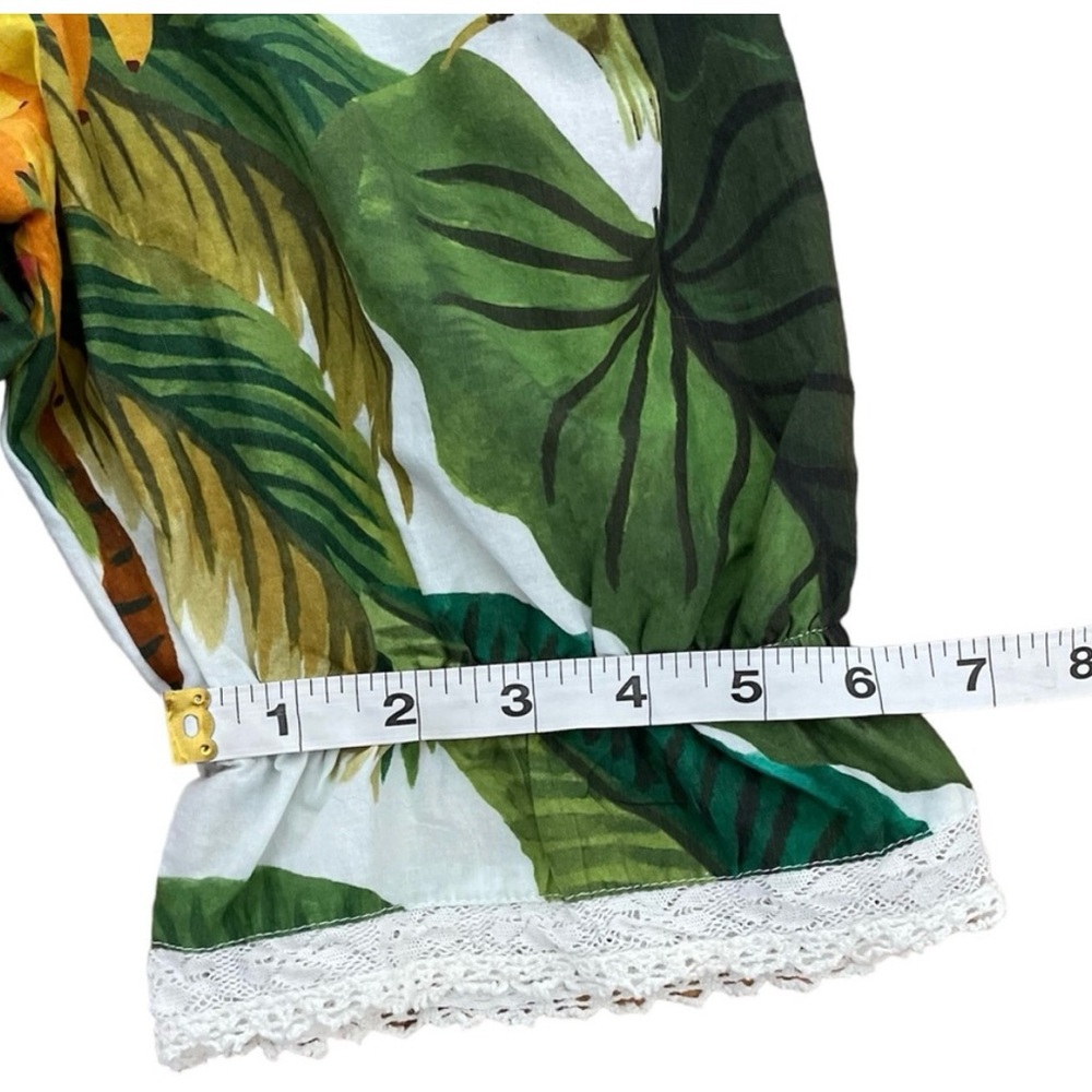 FARM RIO Cocoa Forest Puff-Sleeve Blouse - Excellent Used Condition, Large - Picture 15 of 16